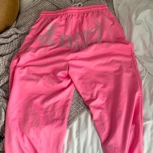pink sweat pants